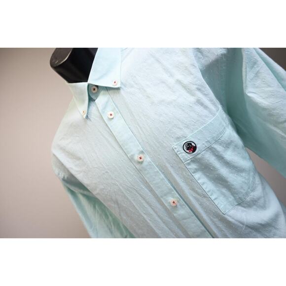 Southern Proper Dress Shirt Blue Long Sleeve Casual Button Up Mens Size Medium - Picture 1 of 7